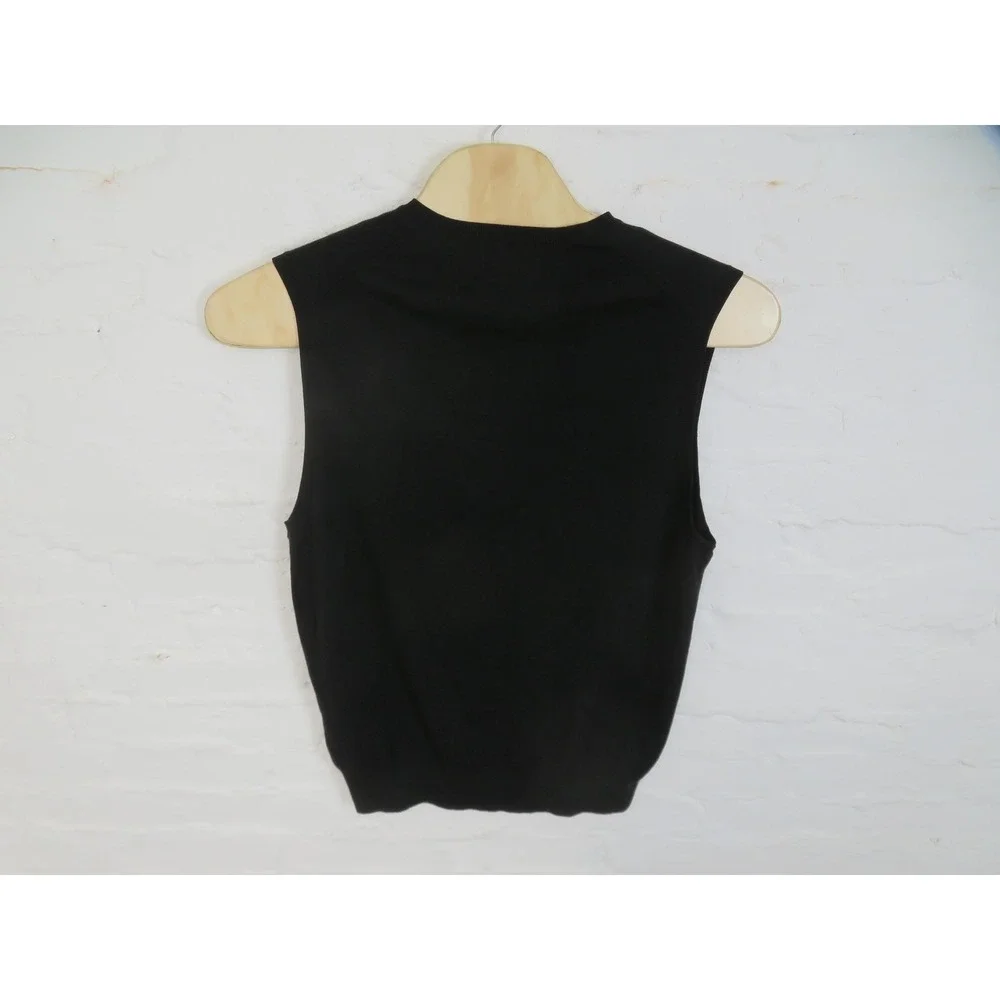 Polo Ralph Lauren Sweater Vest Mens XL Black Pima Cotton V Neck Pony Logo